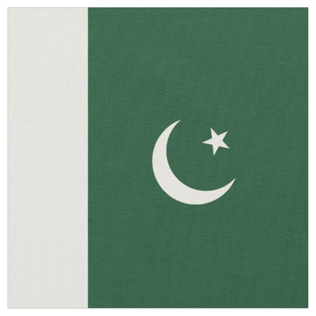 Pakistan flag fabric (Close Up)