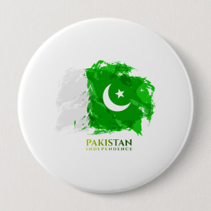 Pakistan Flag Independence day 10 Cm Round Badge