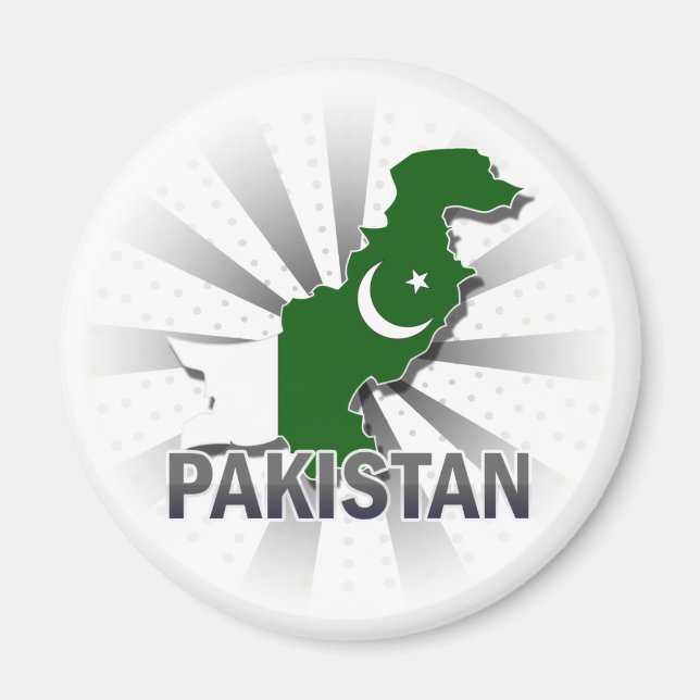 Pakistan Flag Map 2.0 Magnet (Front)