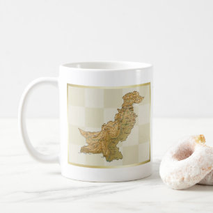 Pakistan Flag + Map Mug