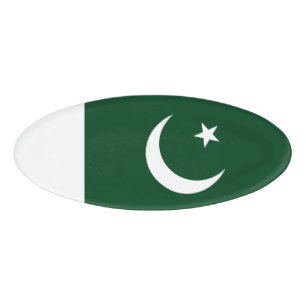 Pakistan flag name tag