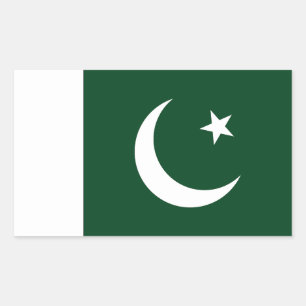Pakistan Flag Rectangular Sticker