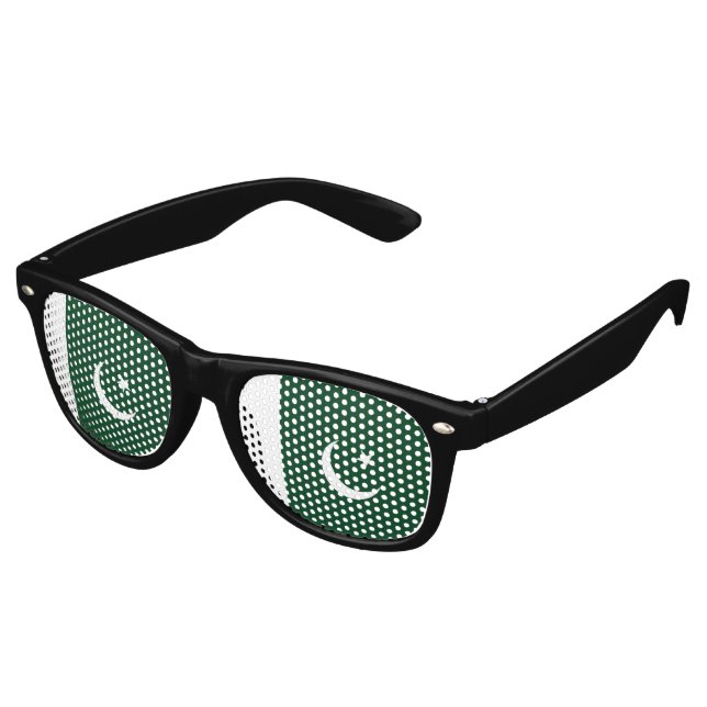 Pakistan flag retro sunglasses (Angled)