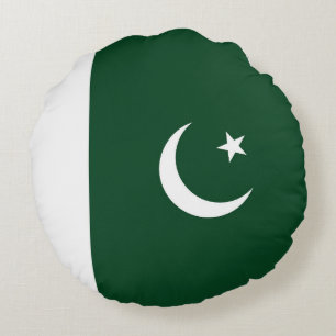 Pakistan flag round cushion
