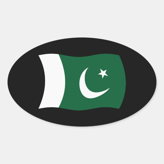 Pakistan Flag Sticker (Front)