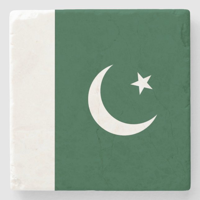 Pakistan Flag Stone Coaster (Front)