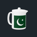 Pakistan Flag Teapot<br><div class="desc">Bring a touch of cultural pride to your tea time with this elegant Pakistan Flag Teapot, a perfect blend of functionality and national pride! Crafted with attention to detail, this teapot features a vibrant and striking representation of the Pakistan flag, making it a beautiful addition to any kitchen or tea...</div>