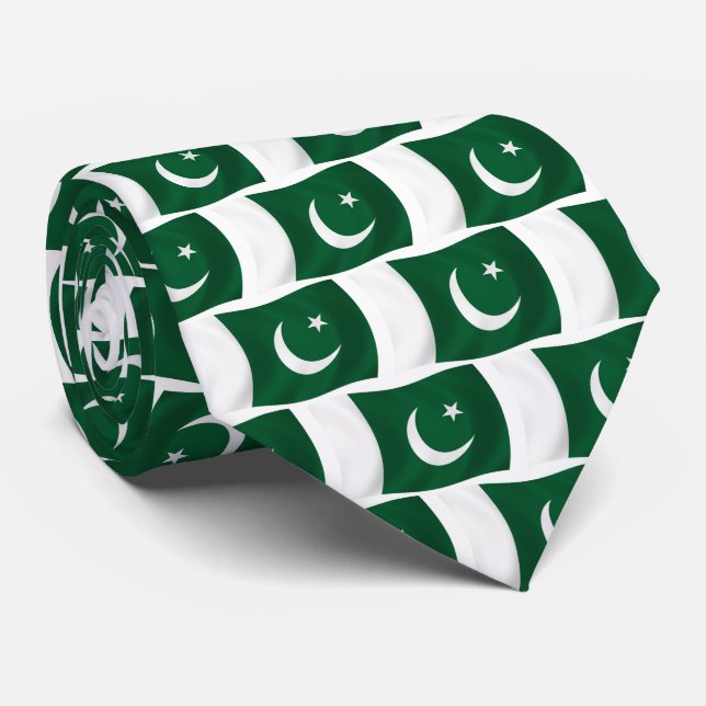 Pakistan Flag Tie (Rolled)