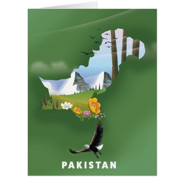 Pakistan illustrated travel map. (Front)