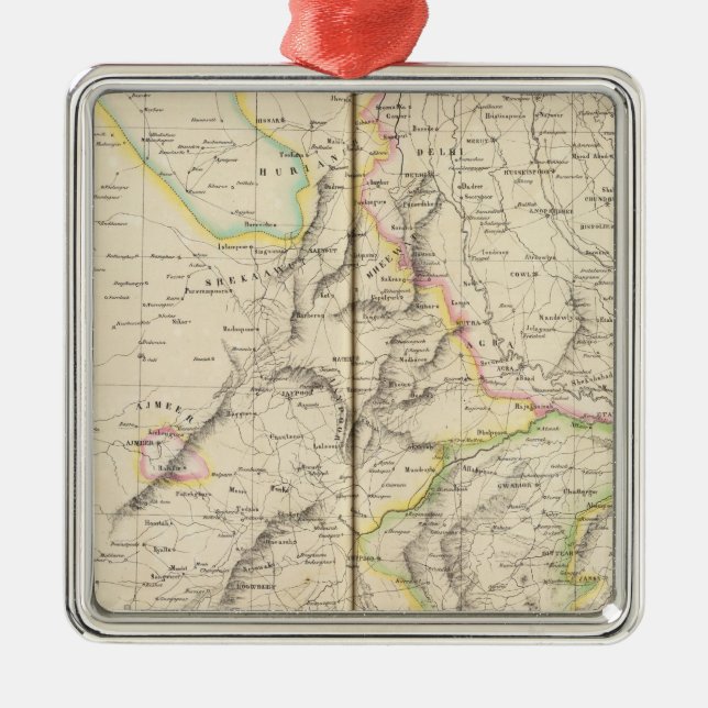 Pakistan, India 82 Metal Tree Decoration (Front)
