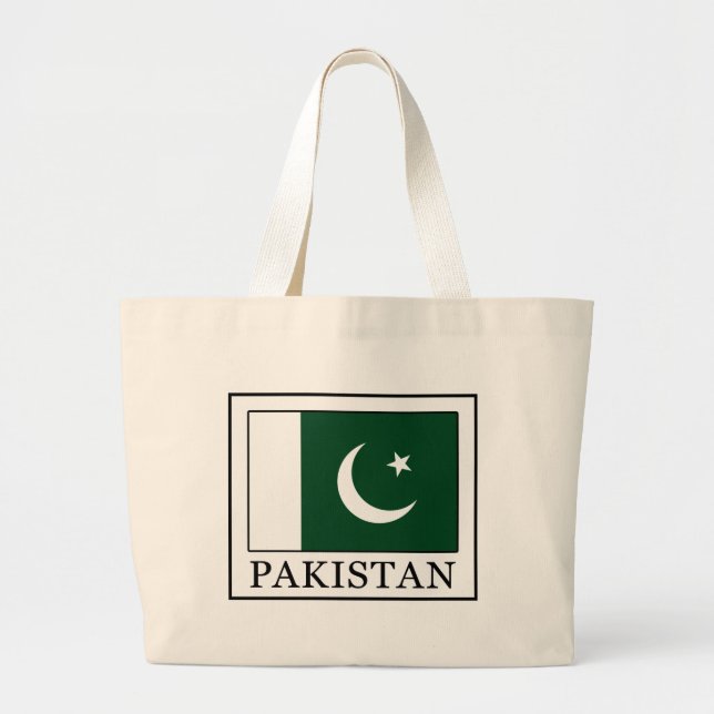 Pakistan Large Tote Bag (Front)