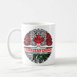 Pakistan Pakistani Canadian Canada Tree Roots Flag Coffee Mug
