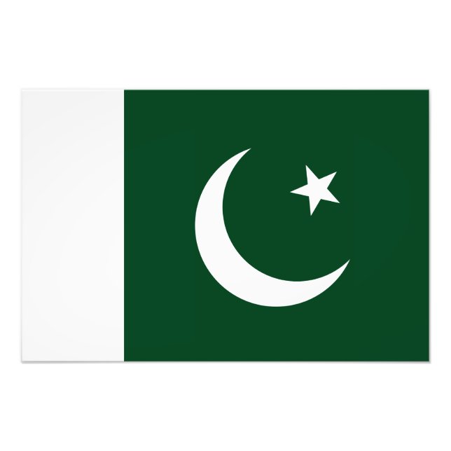 Pakistan – Pakistani Flag Photo Print (Front)
