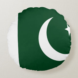 Pakistan (Pakistani) Flag Round Cushion