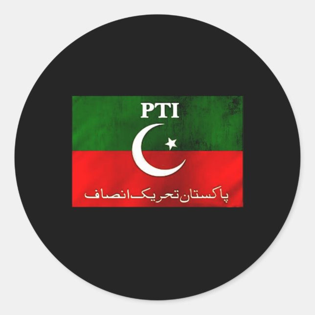 Pakistan Pti Py Imran Khan Classic Round Sticker (Front)