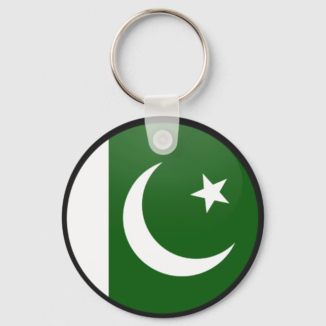Pakistan quality Flag Circle Key Ring (Front)