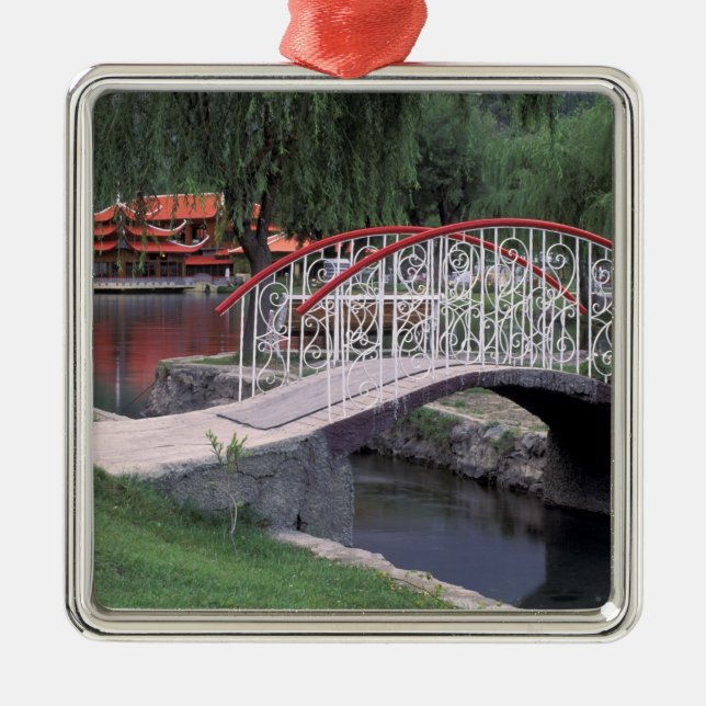 Pakistan, Skardu Region. Shangri La Lodge Metal Tree Decoration (Front)