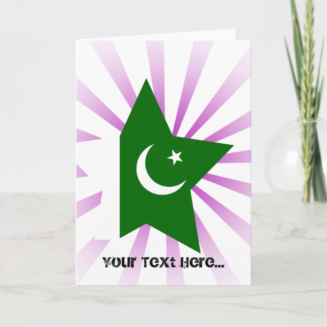 Pakistan Star Holiday Card (Front)