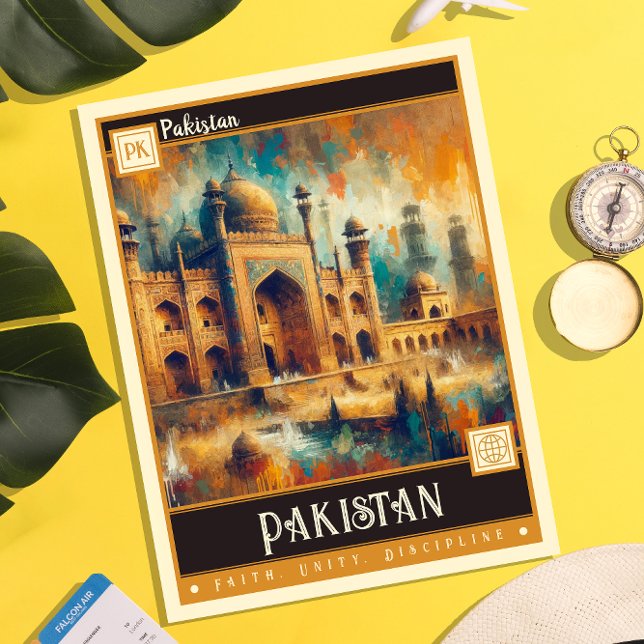 Pakistan | Vintage Painting Postcard (Creator Uploaded)