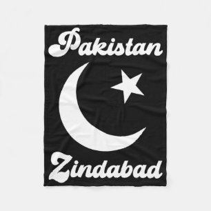 Pakistan Zindabyd Dil Pakistani Heart Flag Proud R Fleece Blanket
