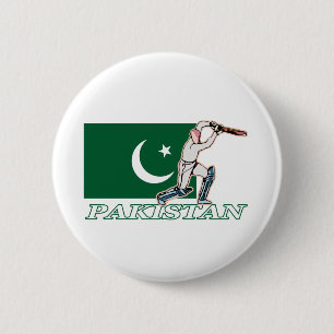 Pakistani Cricket Player 6 Cm Round Badge