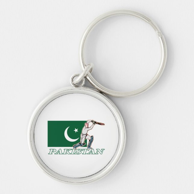 Pakistani Cricket Player Key Ring (Front)