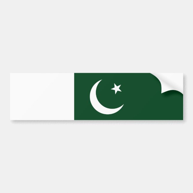 Pakistani Flag Bumper Sticker (Front)