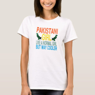 Pakistani Girl Pakistan Flag T-Shirt