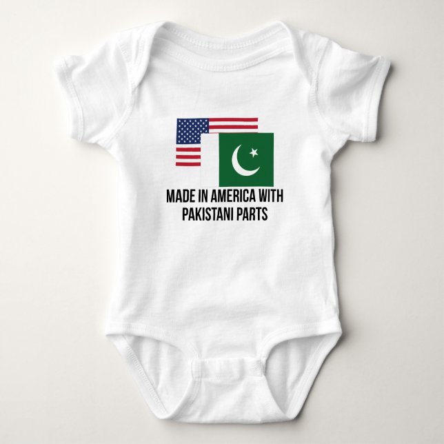 Pakistani Parts Baby Bodysuit (Front)