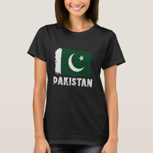 Pakistani Roots Vintage Pakistan Flag Pakistani Pr T-Shirt