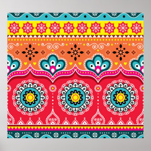 Pakistani Truck Art: Colourful Poster