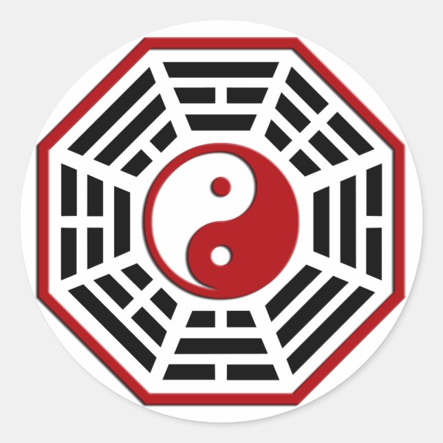 PaKua Classic Round Sticker (Front)