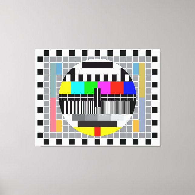 PAL test card Canvas Print (Front)