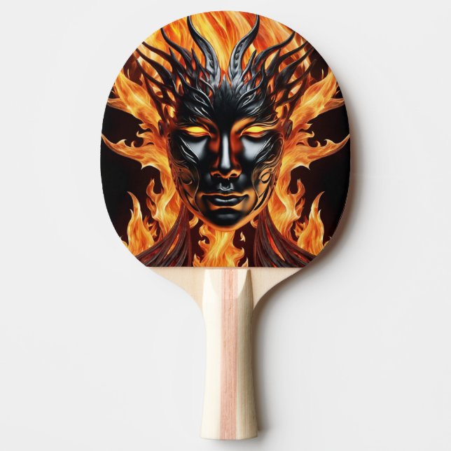 Pala de Ping Pong Burning Mask Paddle (Front)