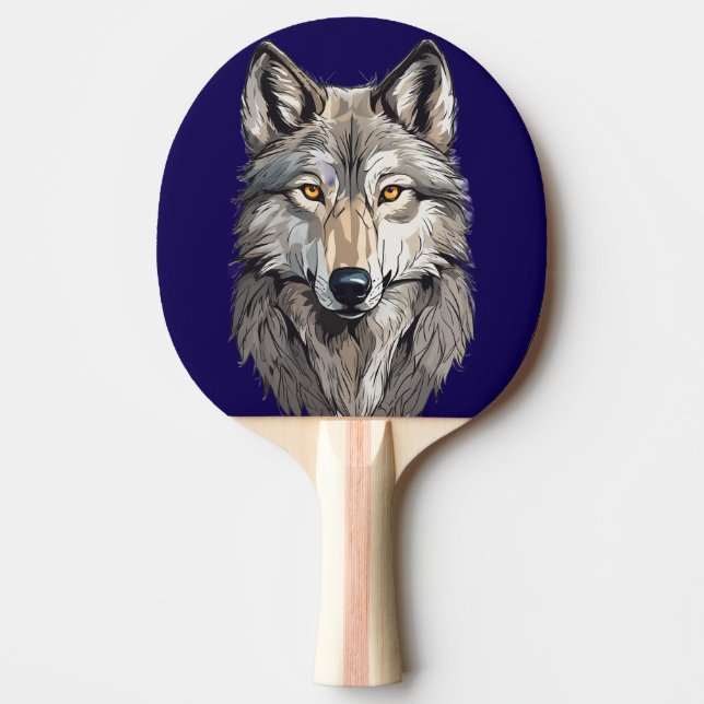 Pala de Ping Pong Lobo Salvaje Ping Pong Paddle (Front)