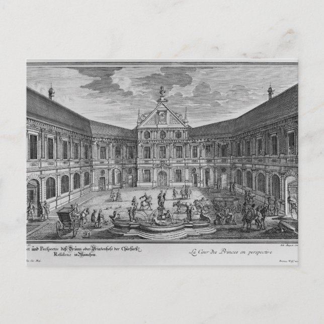 Palace at Munich, Germany Postcard (Front)