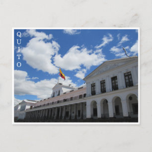 palace carondelet quito postcard