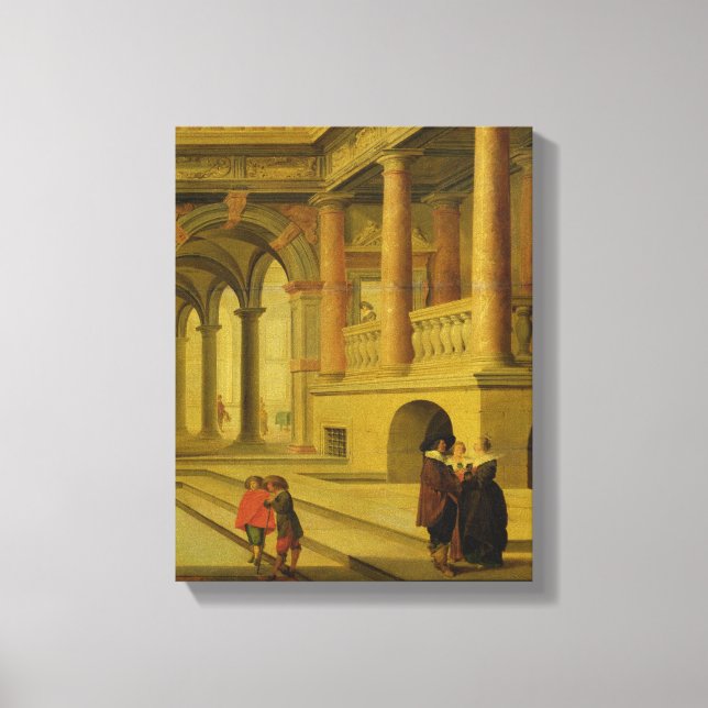 Palace Courtyard Canvas Print (Front)