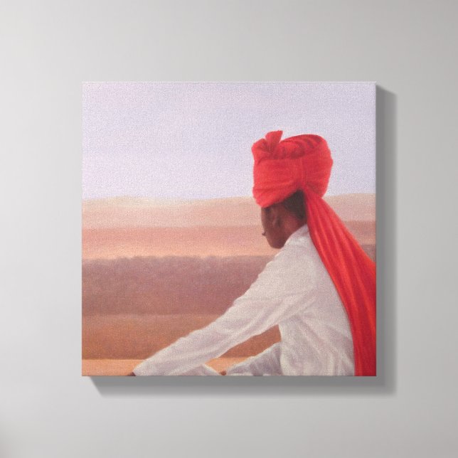 Palace Guard Jaipur Canvas Print (Front)
