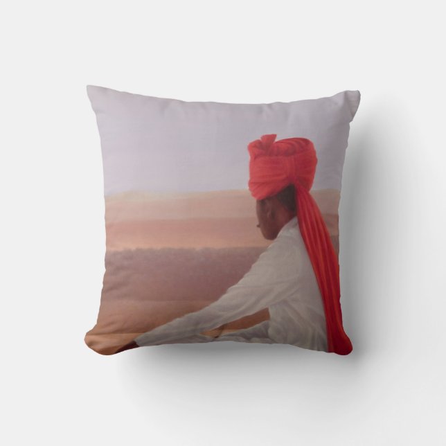 Palace Guard Jaipur Cushion (Front)