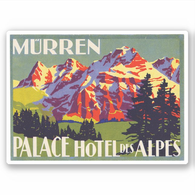 Palace Hotel Des Alpes Murren Switzerland (Front)