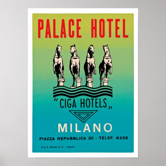 Palace Hotel Milano Poster (Front)