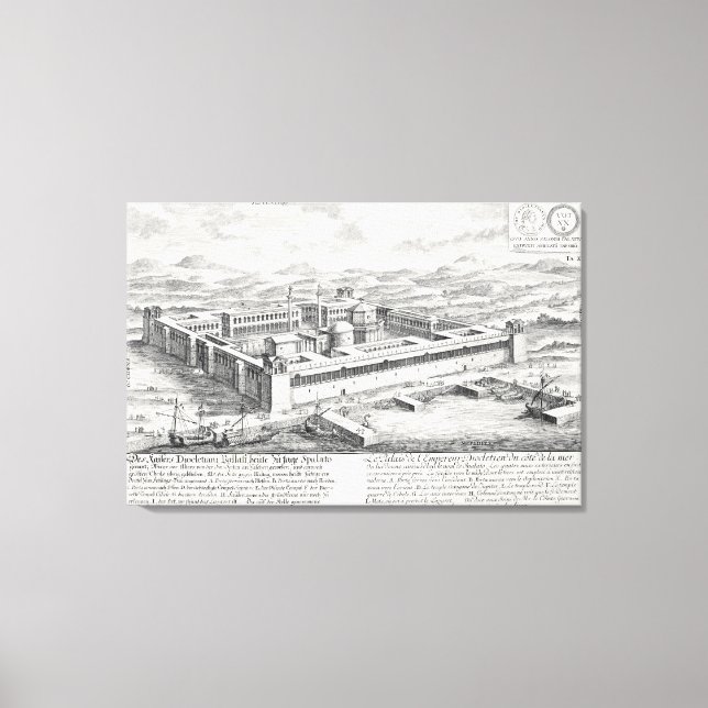 Palace of Diocletian (245-313), Split, Yugoslavia, Canvas Print (Front)