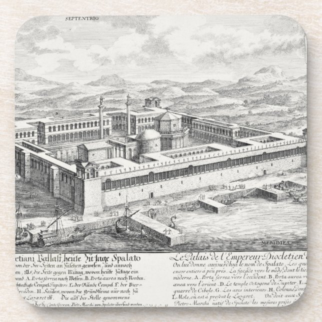 Palace of Diocletian (245-313), Split, Yugoslavia, Coaster (Front)