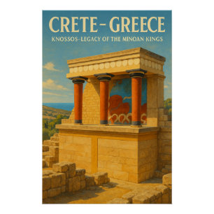 Palace of Knossos travel Poster