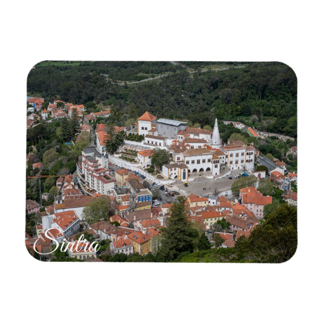 Palace of Sintra from above in Sintra, Portugal Magnet (Horizontal)
