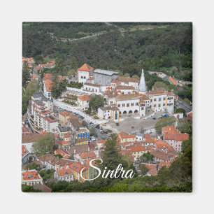 Palace of Sintra from above in Sintra, Portugal Magnet