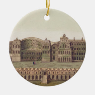 Palace of the Caesars, Rome, from 'Le Costume Anci Ceramic Tree Decoration