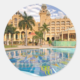Palace Of The Lost City Hotel And Swimming Pool 2 Classic Round Sticker