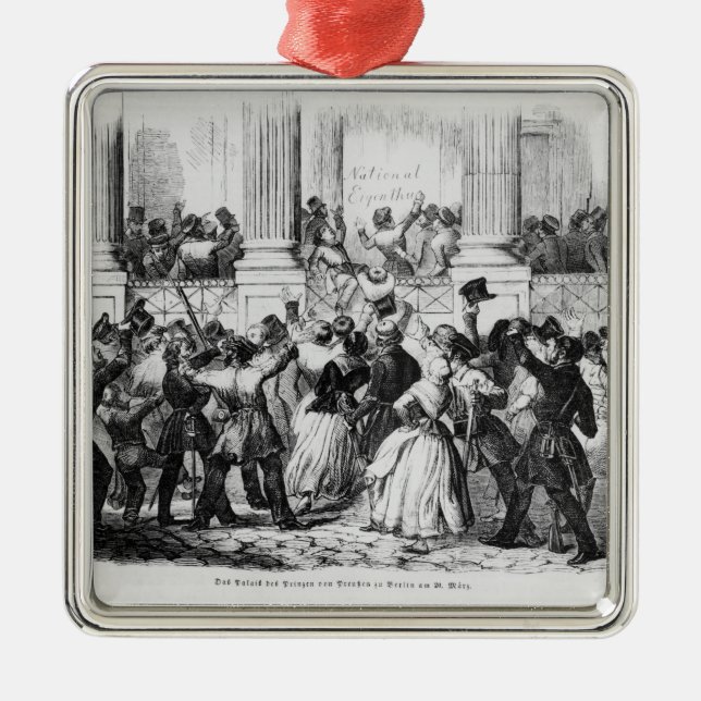 Palace of the Princes of Prussia in Berlin Metal Tree Decoration (Front)